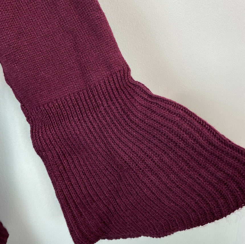 Suéter feminino plus size com babados estilo &amp; co, roxo, tamanho extragrande