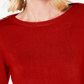 Karen Scott Suéter Feminino com Ombros Abertos, Médio, Vermelho, Tamanho Extra Pequeno