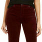 Calça de veludo cotelê feminina Charter Club Petite Lexington com perna reta, marrom, tamanho 14 P