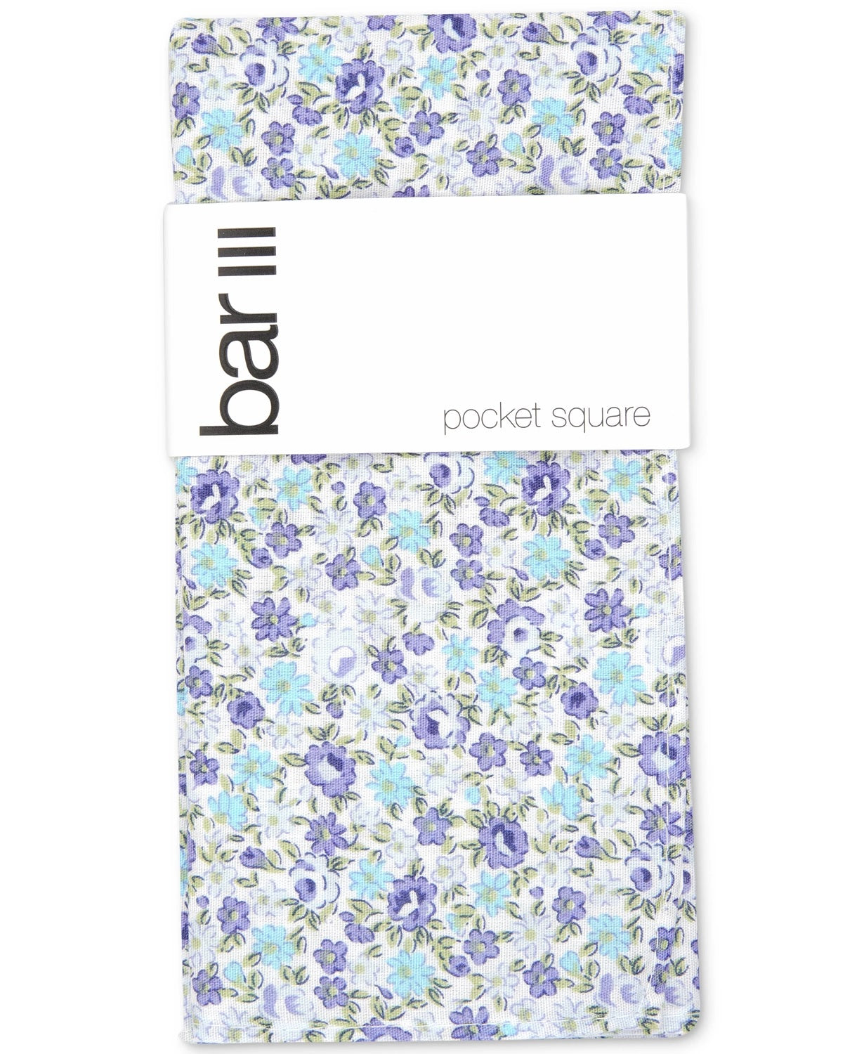 Bar III Masculino Douglas Floral Pocket Square Marinho Tamanho Regular