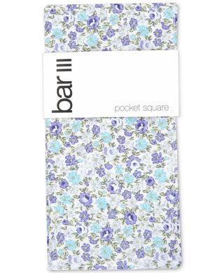 Bar III Masculino Douglas Floral Pocket Square Marinho Tamanho Regular