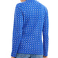 Karen Scott Blusa feminina pequena com estampa de flocos de neve e gola alta, azul escuro, tamanho pequeno pequeno