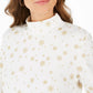 Karen Scott Blusa Feminina Snowy Glory Gola Simulada Preta Tamanho Grande