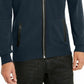 Cardigan masculino com zíper frontal da INC International Concepts, azul escuro, tamanho XXX-G