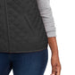 Colete acolchoado feminino Karen Scott, preto, tamanho pequeno