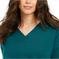Suéter túnica feminino com decote em V estilo &amp; co, verde, tamanho extragrande