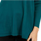 Suéter túnica feminino com decote em V estilo &amp; co, verde, tamanho extragrande
