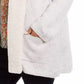 Cardigan feminino plus size com gola sherpa, cinza, tamanho extragrande, estilo &amp; co
