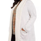 Cardigan feminino plus size com gola sherpa, cinza, tamanho extragrande, estilo &amp; co