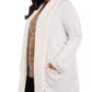 Cardigan feminino plus size com gola sherpa estilo &amp; co, cinza, tamanho 0X