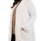 Cardigan feminino plus size com gola sherpa, cinza, tamanho 3X, da Style &amp; Co