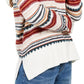 Suéter listrado com tachas feminino Style &amp; Co, bege, tamanho pequeno