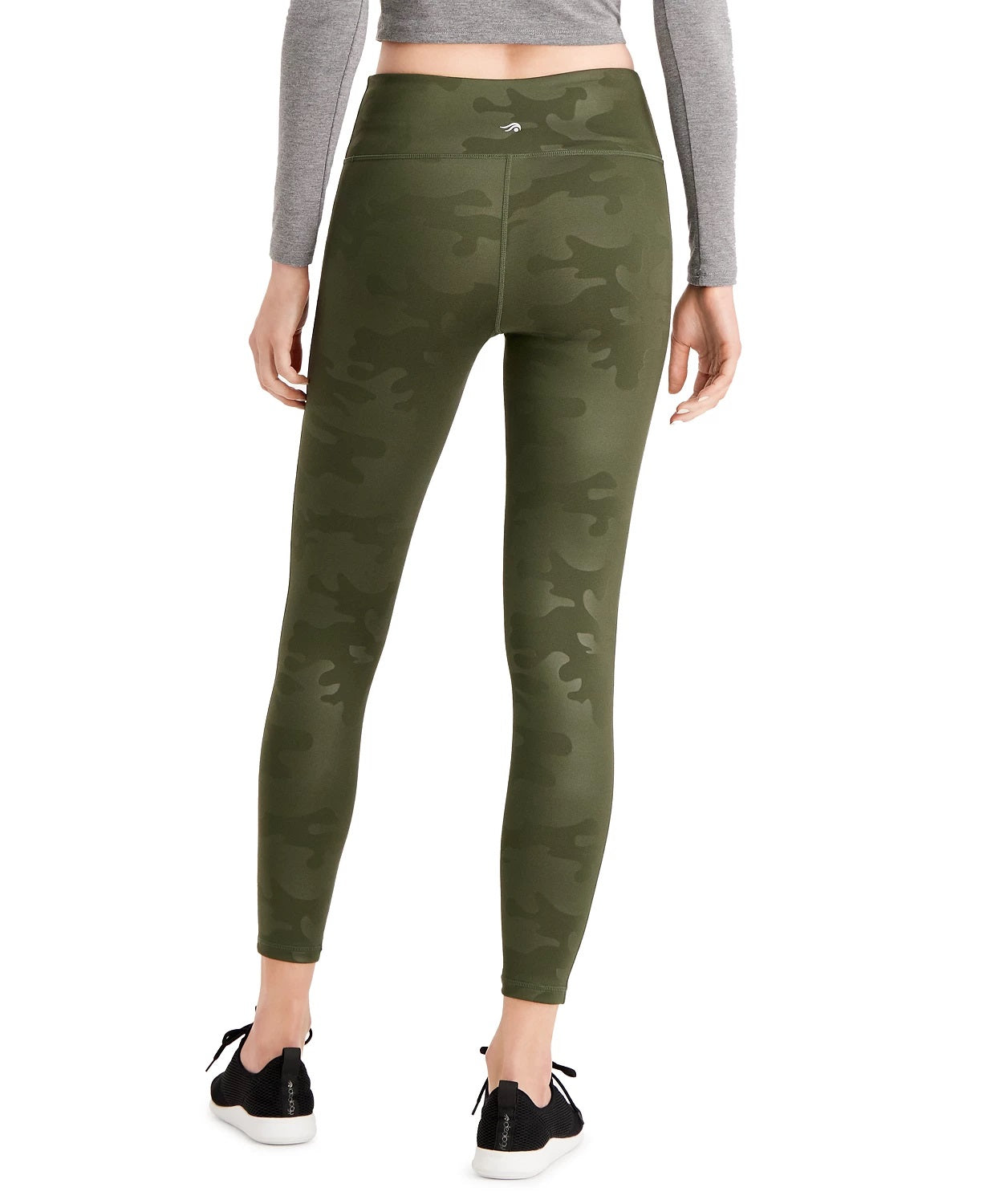 Leggings femininas camufladas da Ideology, tamanho X-S
