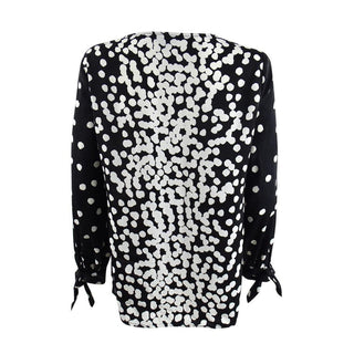 Blusa feminina Alfani com mangas franzidas e amarração, preta, tamanho pequeno