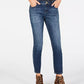 Calça jeans skinny feminina Petite Tummy-Control da INC International Concepts, azul, tamanho 2P