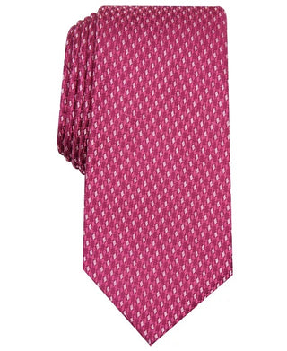 Gravata Alfani Slim Neat Masculina Rosa Tamanho Regular