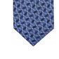 Gravata Alfani Masculina Slim Geométrica Azul Escuro Tamanho Regular