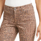 Calça jeans skinny estampada feminina Style &amp; Co Curvy-Fit vermelha tamanho 10