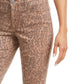 Calça jeans skinny estampada feminina Style &amp; Co Curvy-Fit Wild Puma tamanho 10