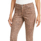 Calça jeans skinny estampada feminina Style &amp; Co Curvy-Fit, bege, tamanho 14