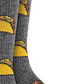 Meias Taco Masculinas Bar III Cinza Escuro Tamanho Regular