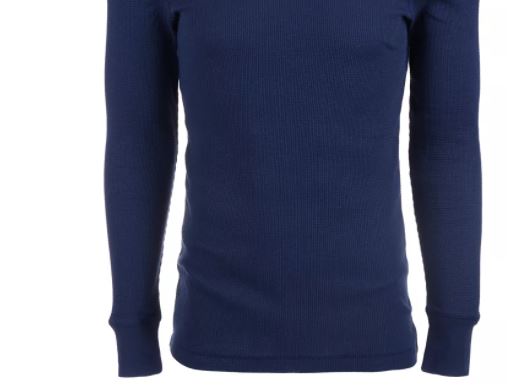 Camisa térmica masculina Alfani azul marinho tamanho XX-G