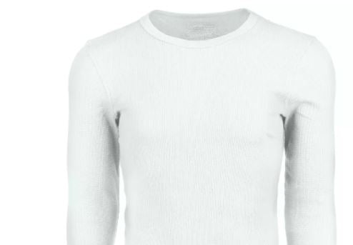 Camisa térmica masculina Alfani branca tamanho pequeno