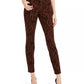 Calça jeans skinny feminina INCEssentials com estampa de tigre, marrom, tamanho 0, da INC International Concepts