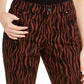 Calça jeans skinny feminina INCEssentials com estampa de tigre, marrom, tamanho 0, da INC International Concepts