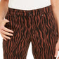 Calça jeans skinny feminina estampada e curvilínea da INC International Concepts, tamanho 8, marrom
