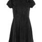 Vestido de veludo com babados na frente e babados para meninas da Epic Threads, preto, tamanho 4T