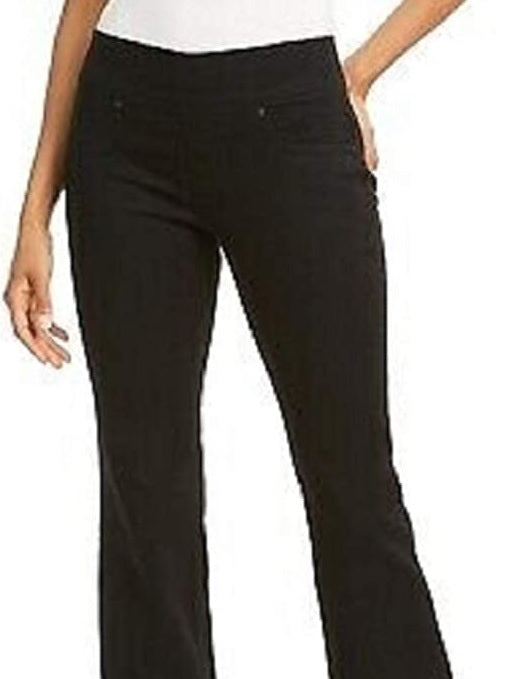 Jeans feminino estilo &amp; co Ella Pull-On Bootcut, preto, tamanho pequeno