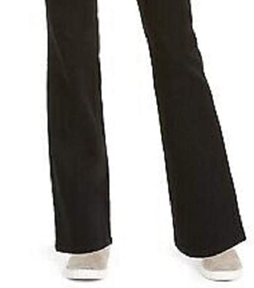 Jeans feminino estilo &amp; co Ella Pull-On Bootcut, preto, tamanho pequeno