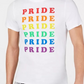 Camiseta masculina com estampa Rainbow Pride da INC International Concepts, branca, tamanho XXX-G