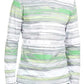 Camiseta listrada masculina Alfani, branca, tamanho pequeno