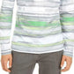 Camiseta listrada masculina Alfani, branca, tamanho pequeno