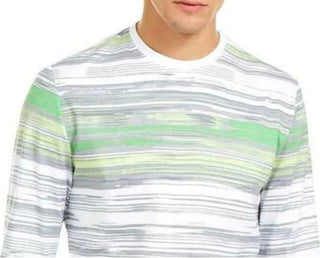 Camiseta listrada masculina Alfani verde tamanho XX-G