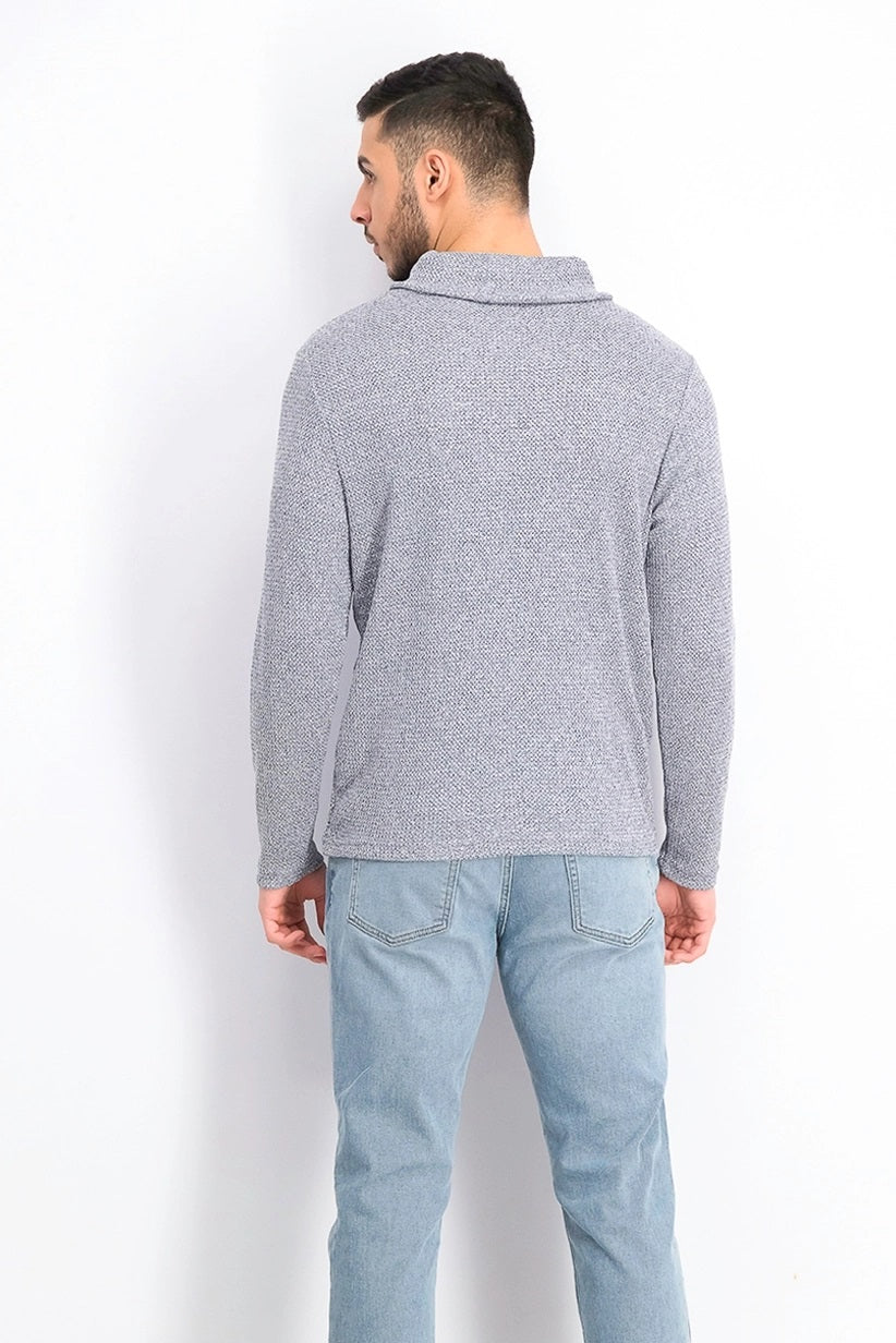 Moletom com capuz e gola funil Alfani masculino, azul, tamanho extra grande