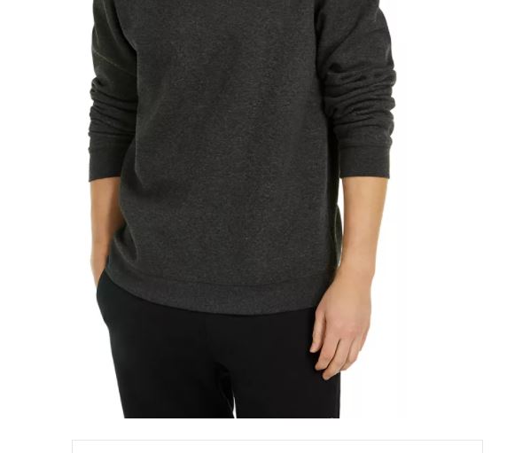 ID Ideology Moletom de lã masculino cinza tamanho médio