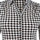 Camisa polo feminina estampada com manga 3/4 Charter Club, preta, tamanho extragrande