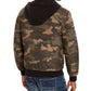 Jaqueta bomber camuflada Cortez masculina American Rag, verde, tamanho extragrande