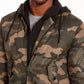 Jaqueta bomber camuflada Cortez masculina American Rag, verde, tamanho extragrande