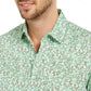 Camisa Alfani Masculina Classic-Fit com Estampa de Lagarto Verde Tamanho P