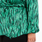 INC International Concepts Top feminino plus size com estampa animal, verde médio, tamanho 2X