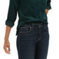 Camisa feminina de veludo cotelê sólido Charter Club, verde, tamanho grande