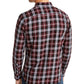 Camisa xadrez Gabe masculina American Rag vermelha tamanho médio
