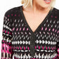 Túnica estampada feminina JM Collection, rosa, tamanho pequeno