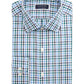 Camisa social masculina Club Room Regular Fit Stretch Antirrugas Xadrez Tamanho 17x34-35