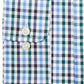 Camisa social masculina Club Room Regular Fit Stretch Antirrugas Xadrez Tamanho 17x34-35