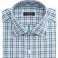 Camisa social masculina Club Room Regular Fit Stretch Antirrugas Xadrez Tamanho 17x34-35